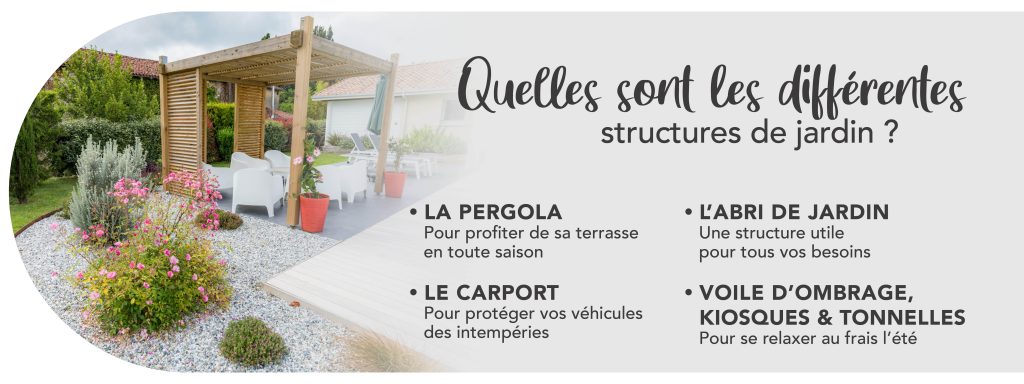 Quelles sont les différentes structures de jardin